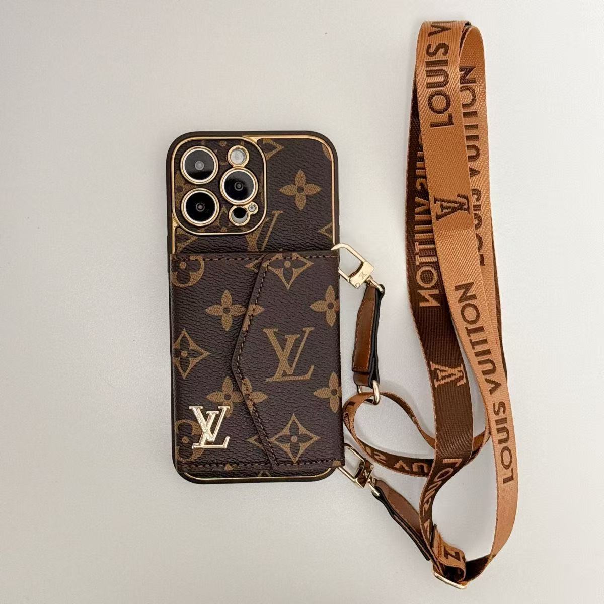 LV Monogram Pattern Crossbody Phone Case YPD25103004
