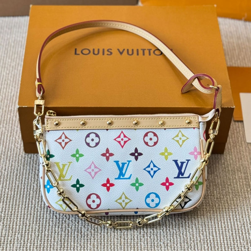 LV x Takashi Murakami Monogram Underarm Bag V1509