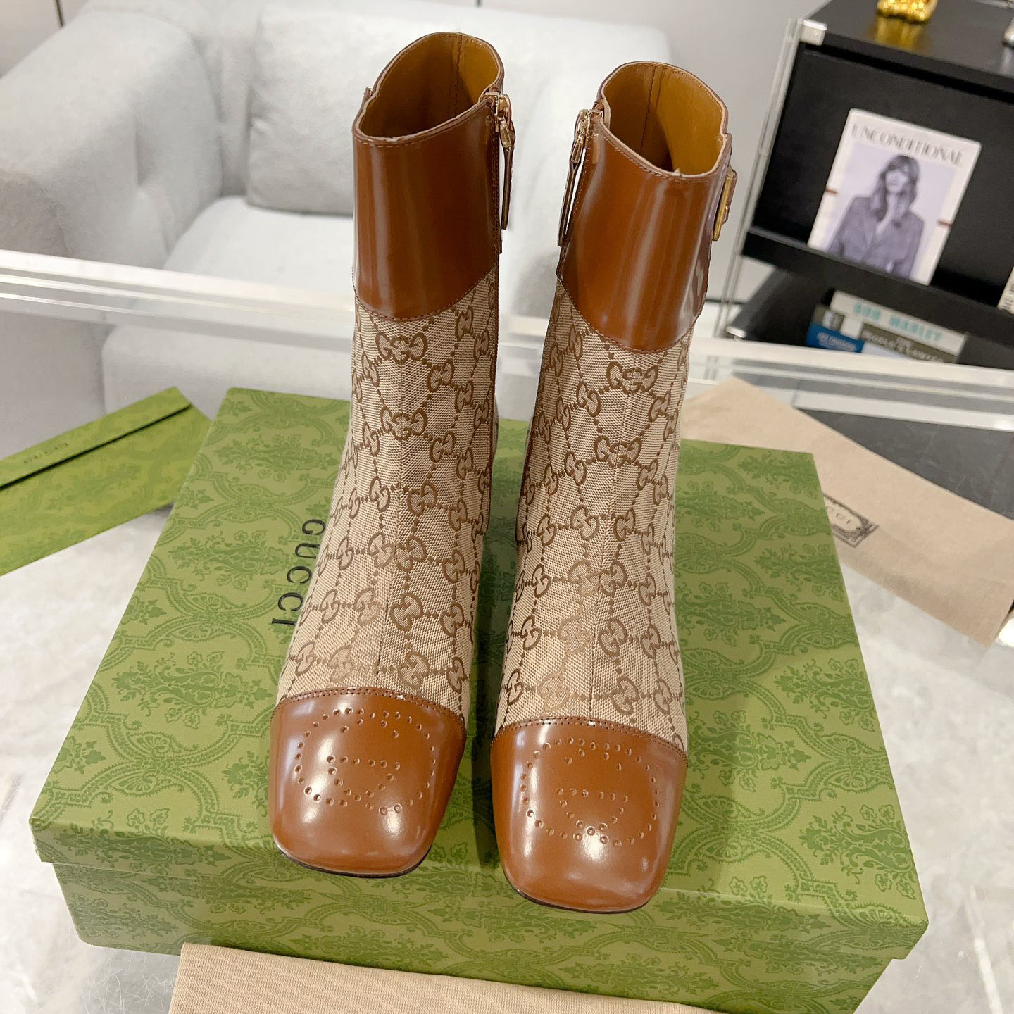 GG Interlocking G Logo Ankle Boots AM25110202