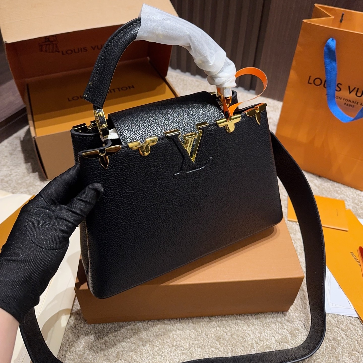 LV Golden Motif Capucines Bag YV25110311