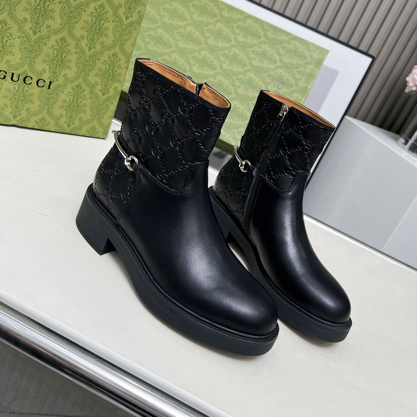 GG Classic Horsebit Ankle Boots AM25110322