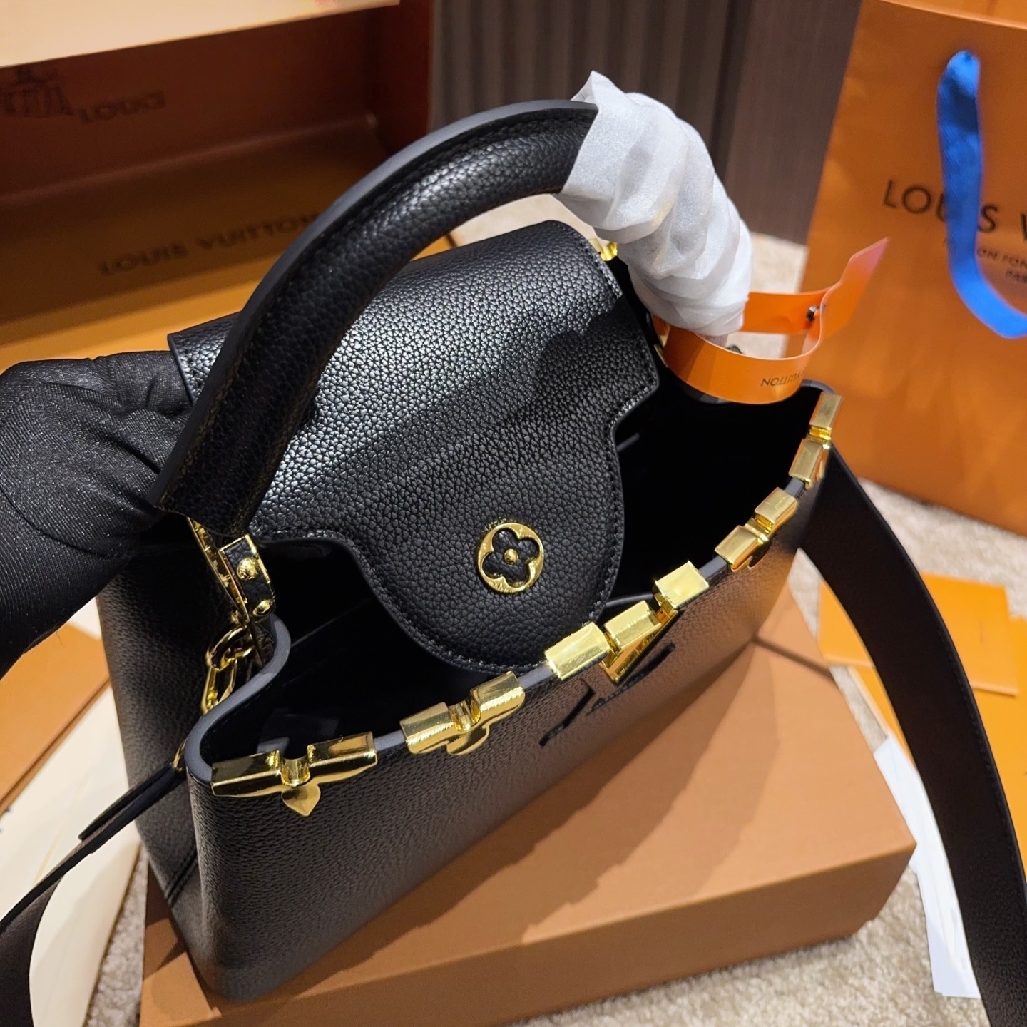 LV Golden Motif Capucines Bag YV25110311