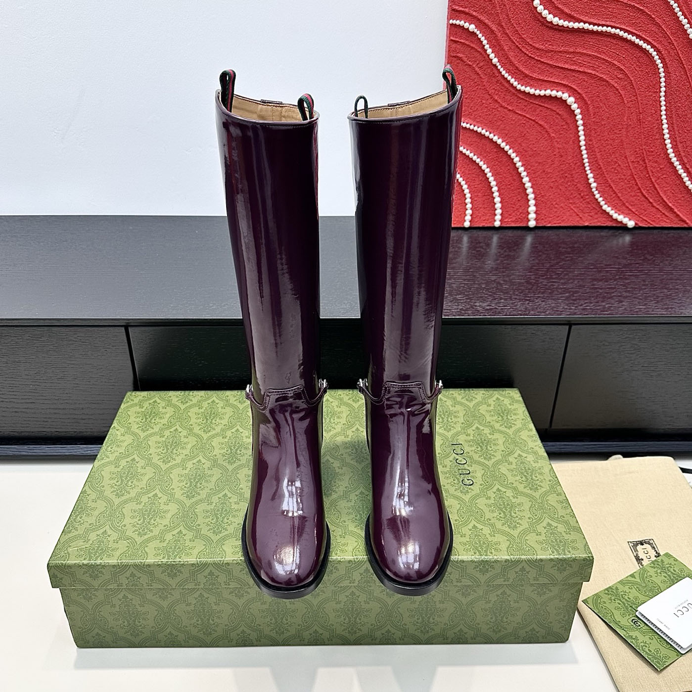 GG Minimalist Leather Knight Boots AM25110310