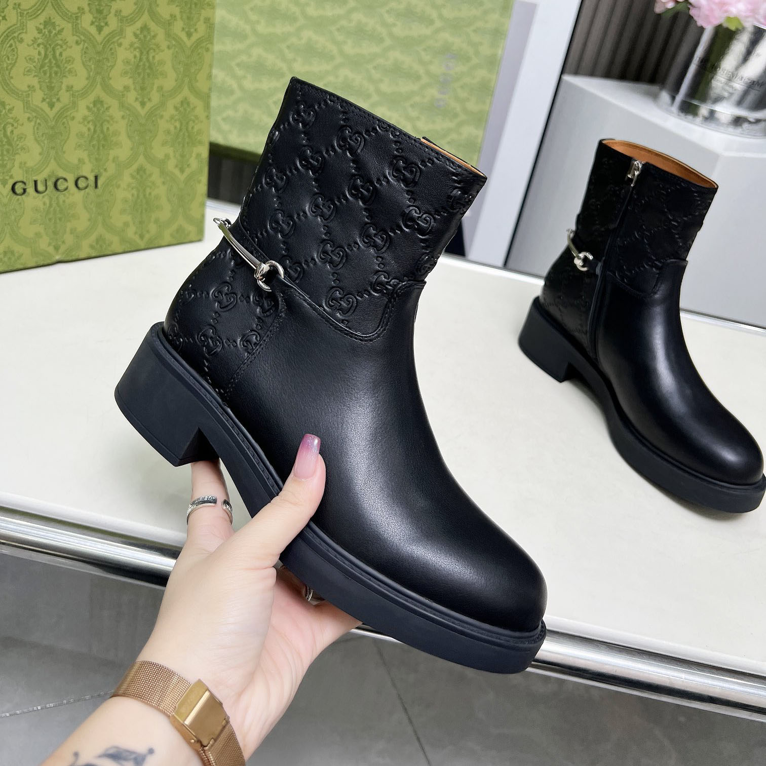 GG Classic Horsebit Ankle Boots AM25110322