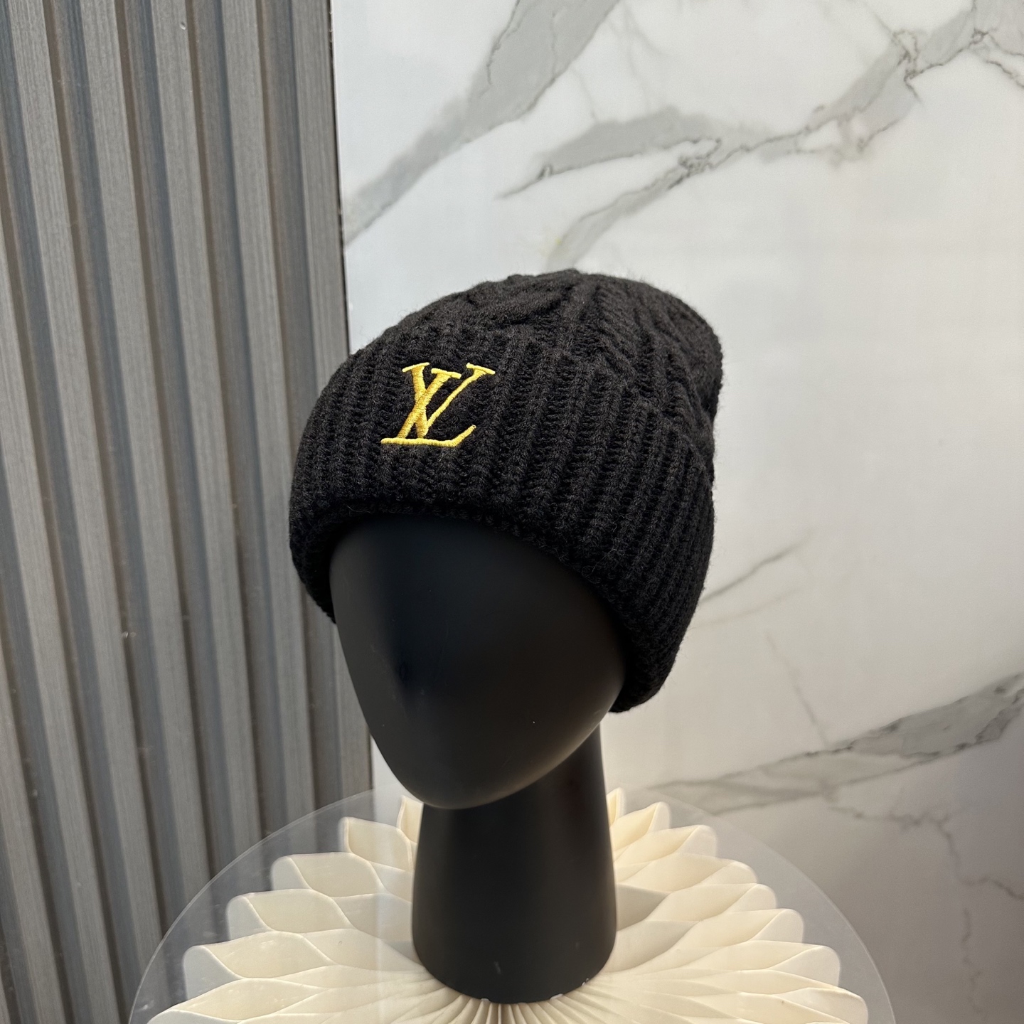 LV Logo Embroidered Knitted Hat AM25110333