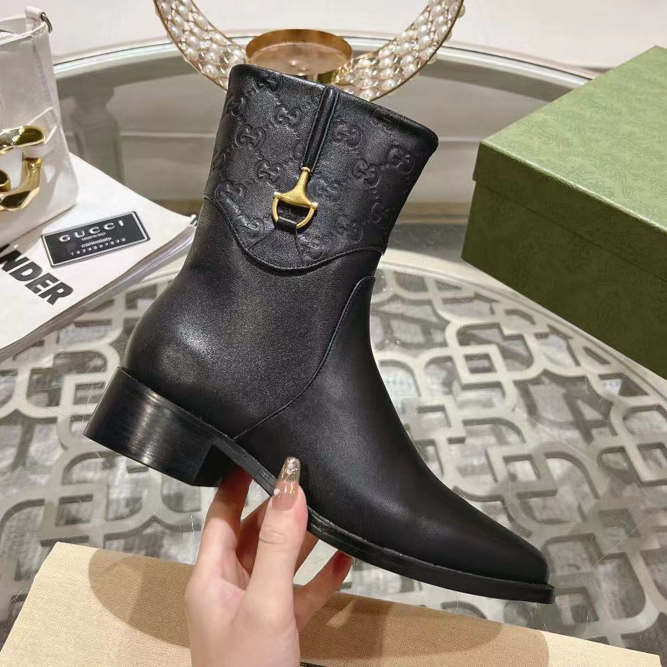 GG Half Horsebit - Detailed Ankle Boots AM25110320