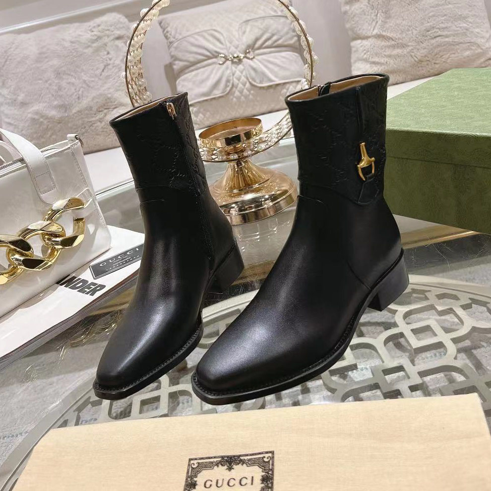 GG Half Horsebit - Detailed Ankle Boots AM25110320