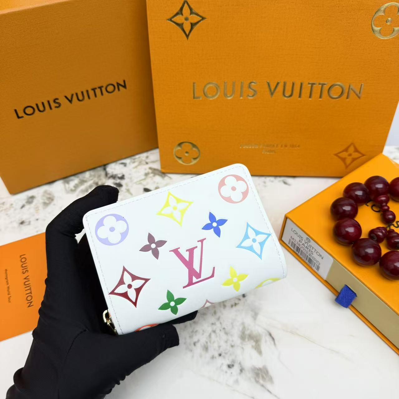 LV Colored Embossed Monogram Coin Purse Wallet YV25110409