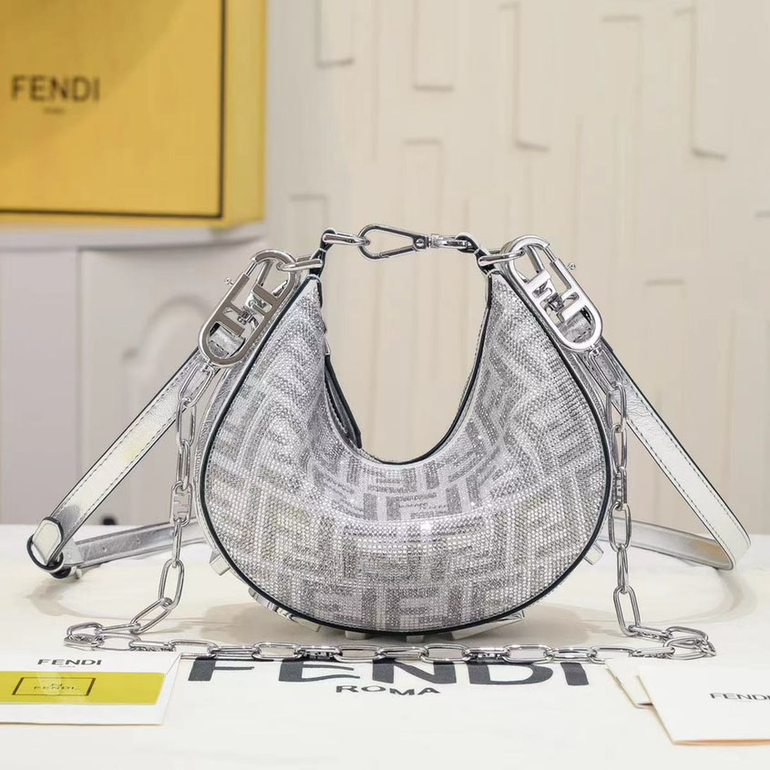 FD Praphy Underarm Bag-Silver DG24101205