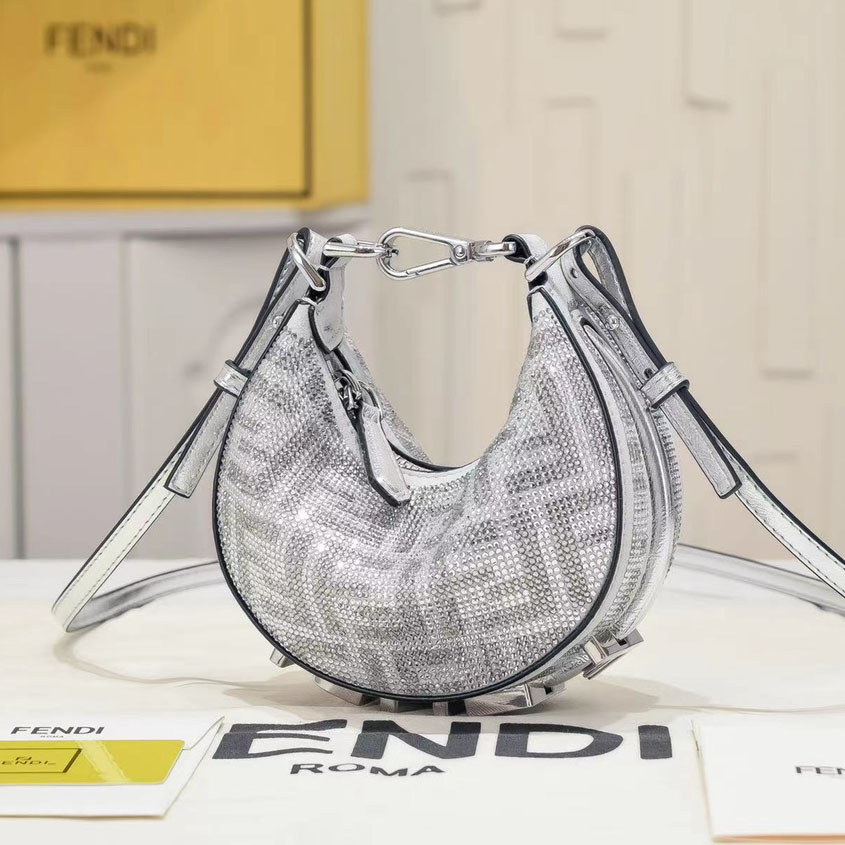 FD Praphy Underarm Bag-Silver DG24101205