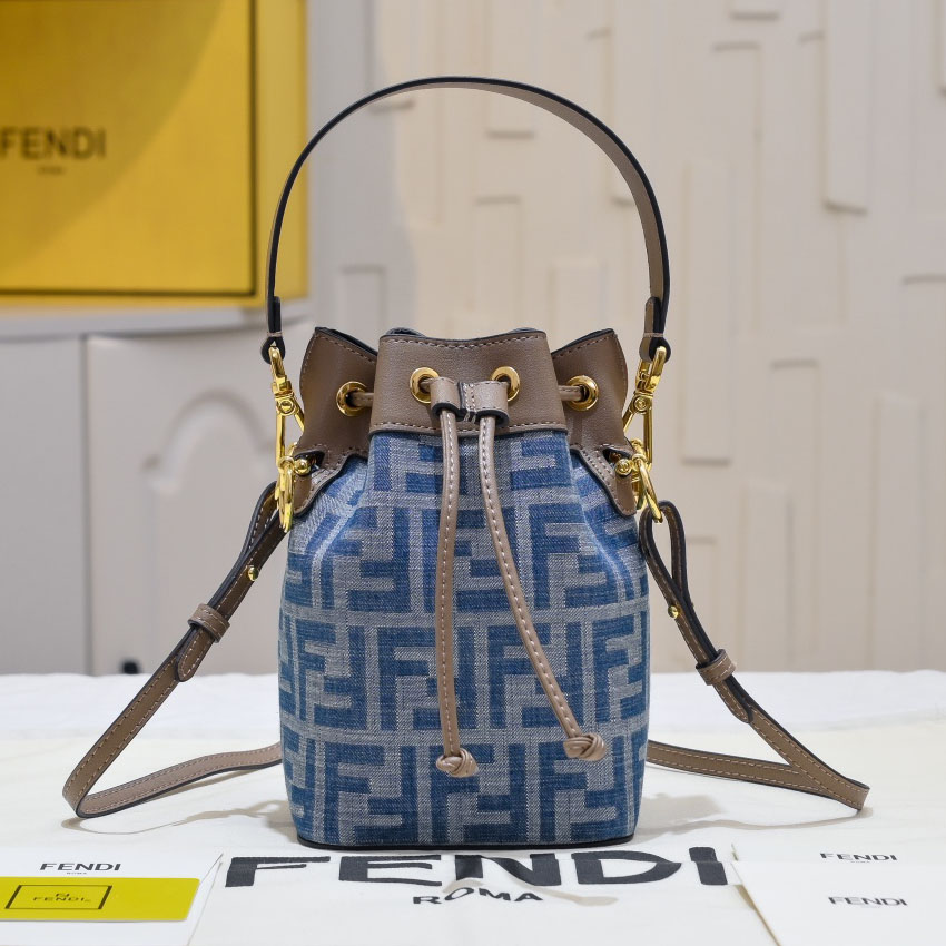 FD Double-F Jacquard Bucket Bag XX25110540