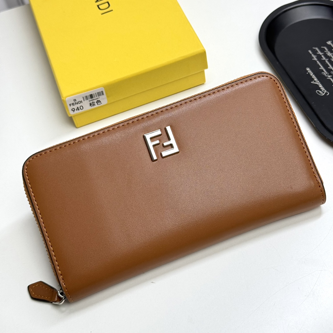 FD FF Micro-logo Long Zip Around Wallet XX25110506