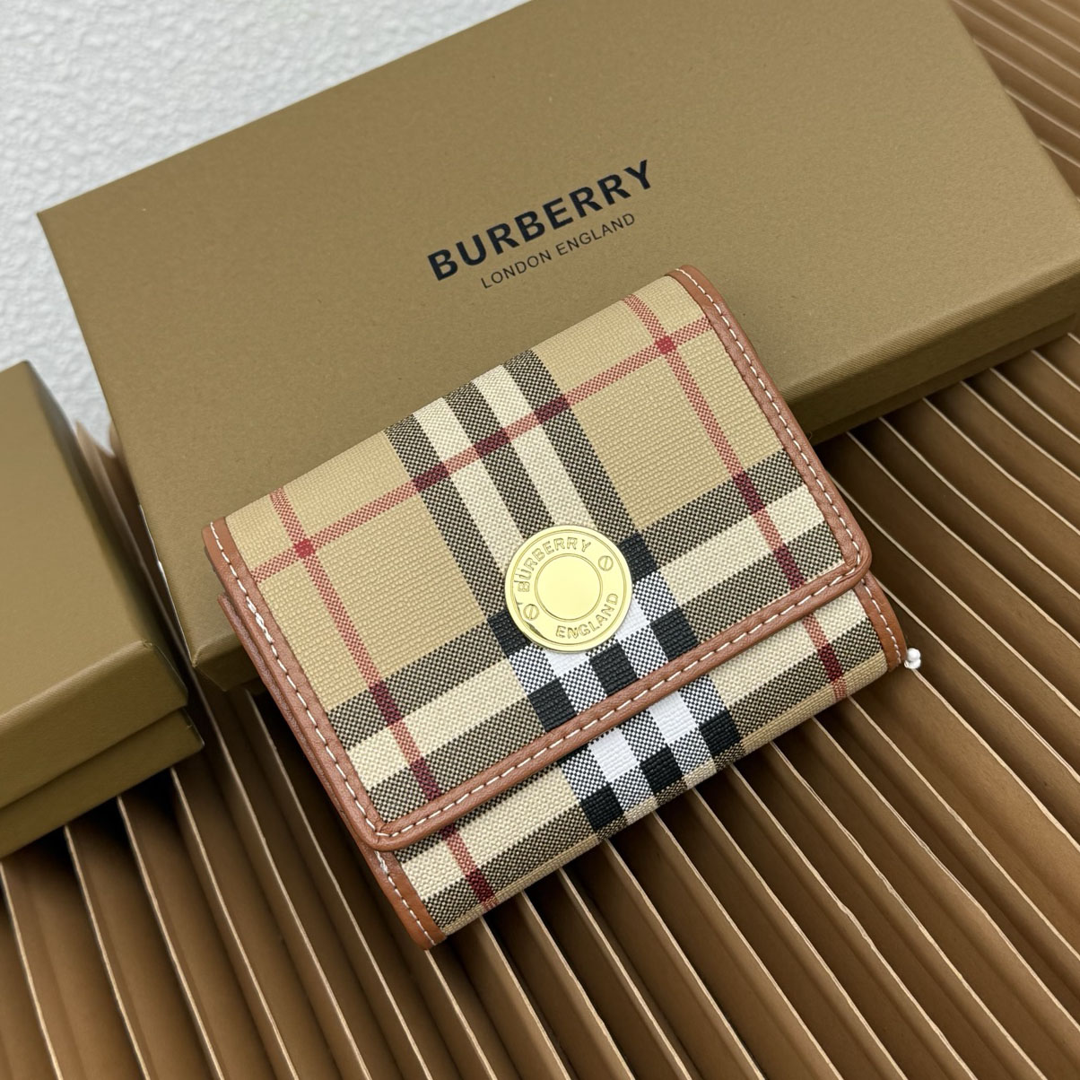 Bur Plaid Tri-fold Wallet XX25110552