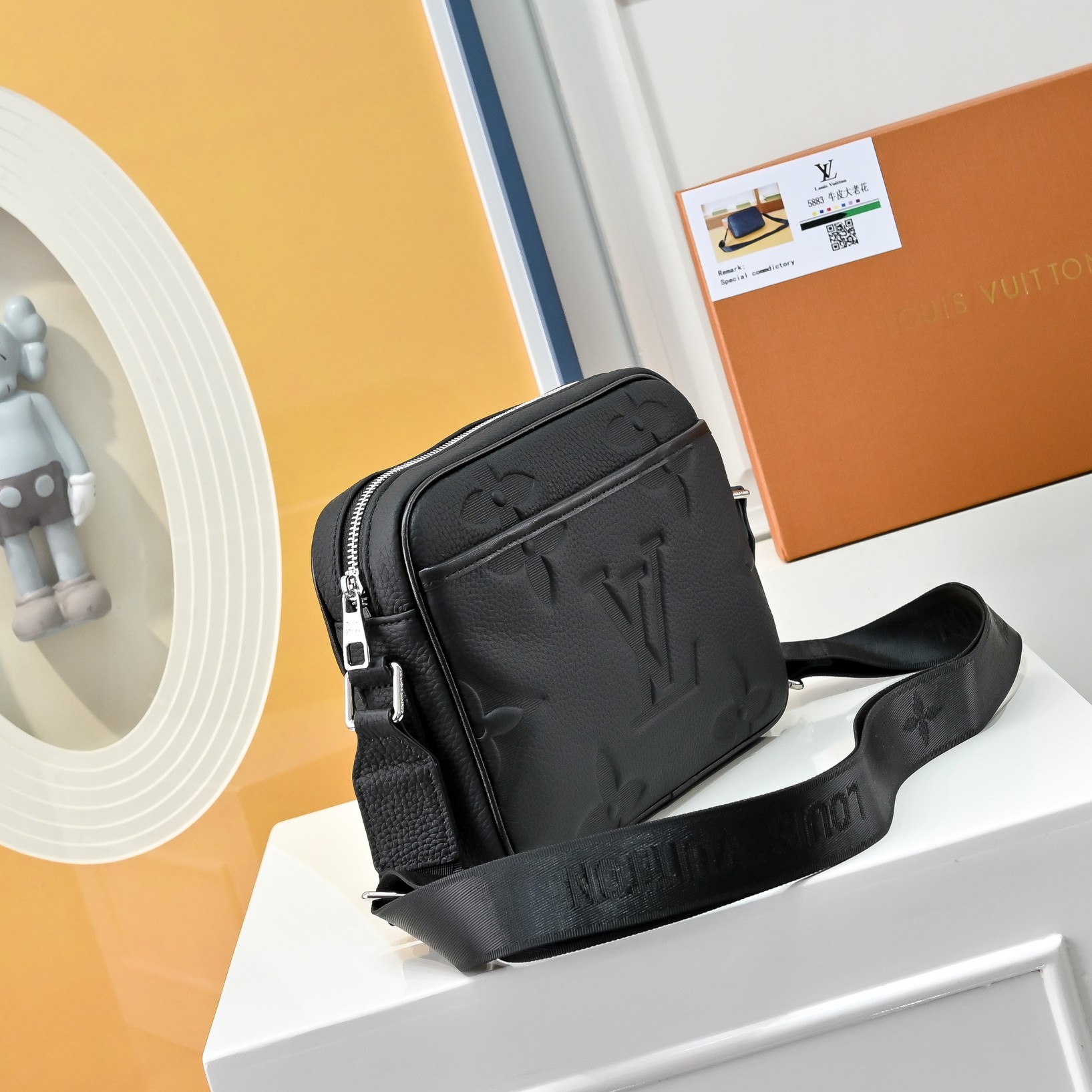 LV Large Embossed Monogram Grained Calfskin Crossbody Bag YV25110503