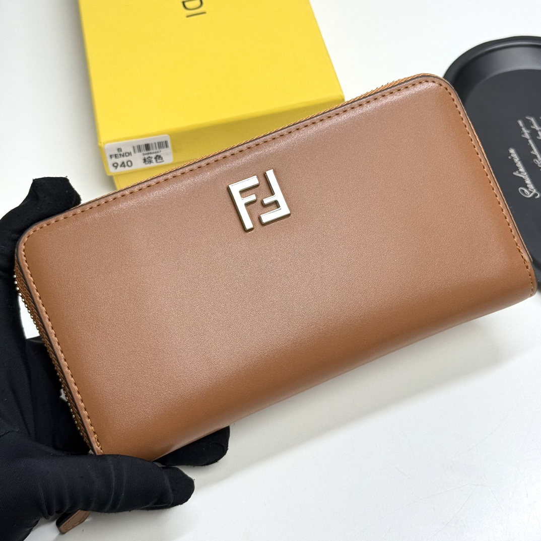 FD FF Micro-logo Long Zip Around Wallet XX25110506