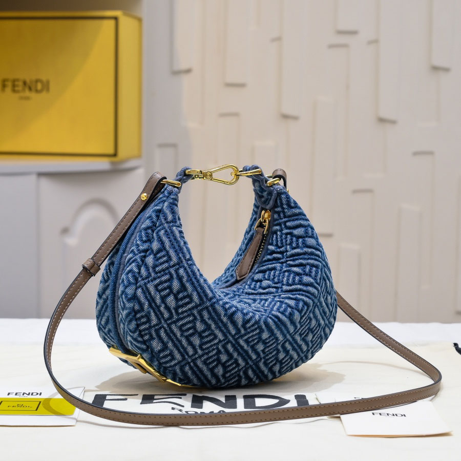 FD Praphy Denim Shoulder Bag XX25110532