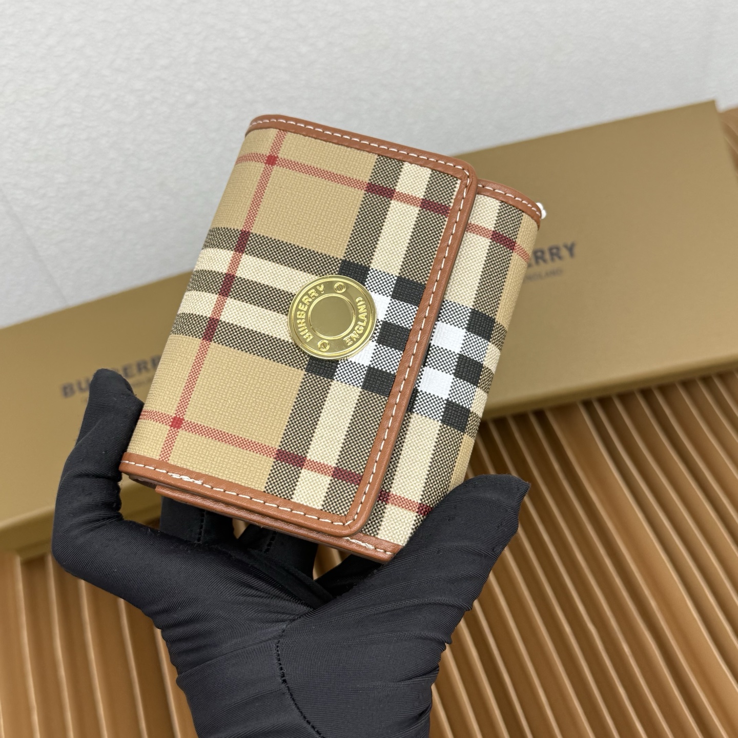 Bur Plaid Tri-fold Wallet XX25110552