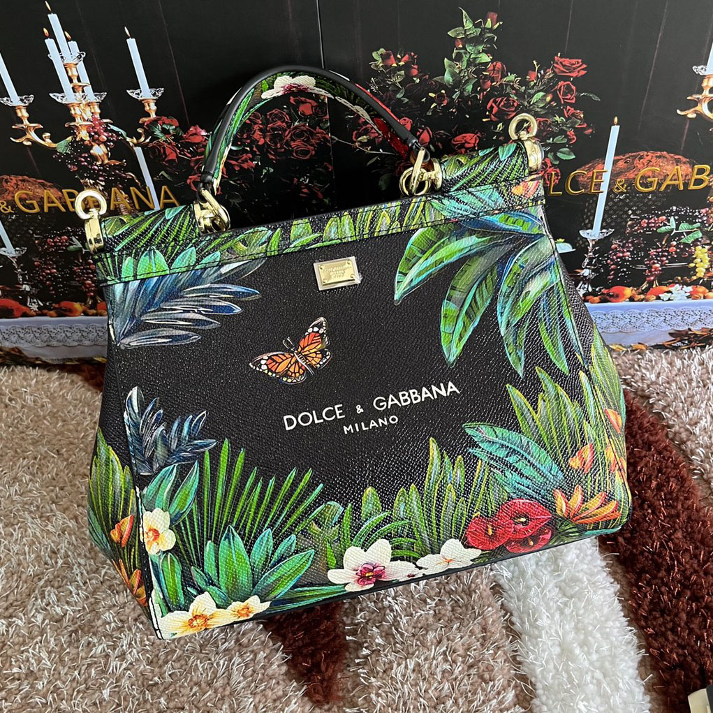 D&G Classic Huaben & Butterfly Printed Tote Bag AM25110627