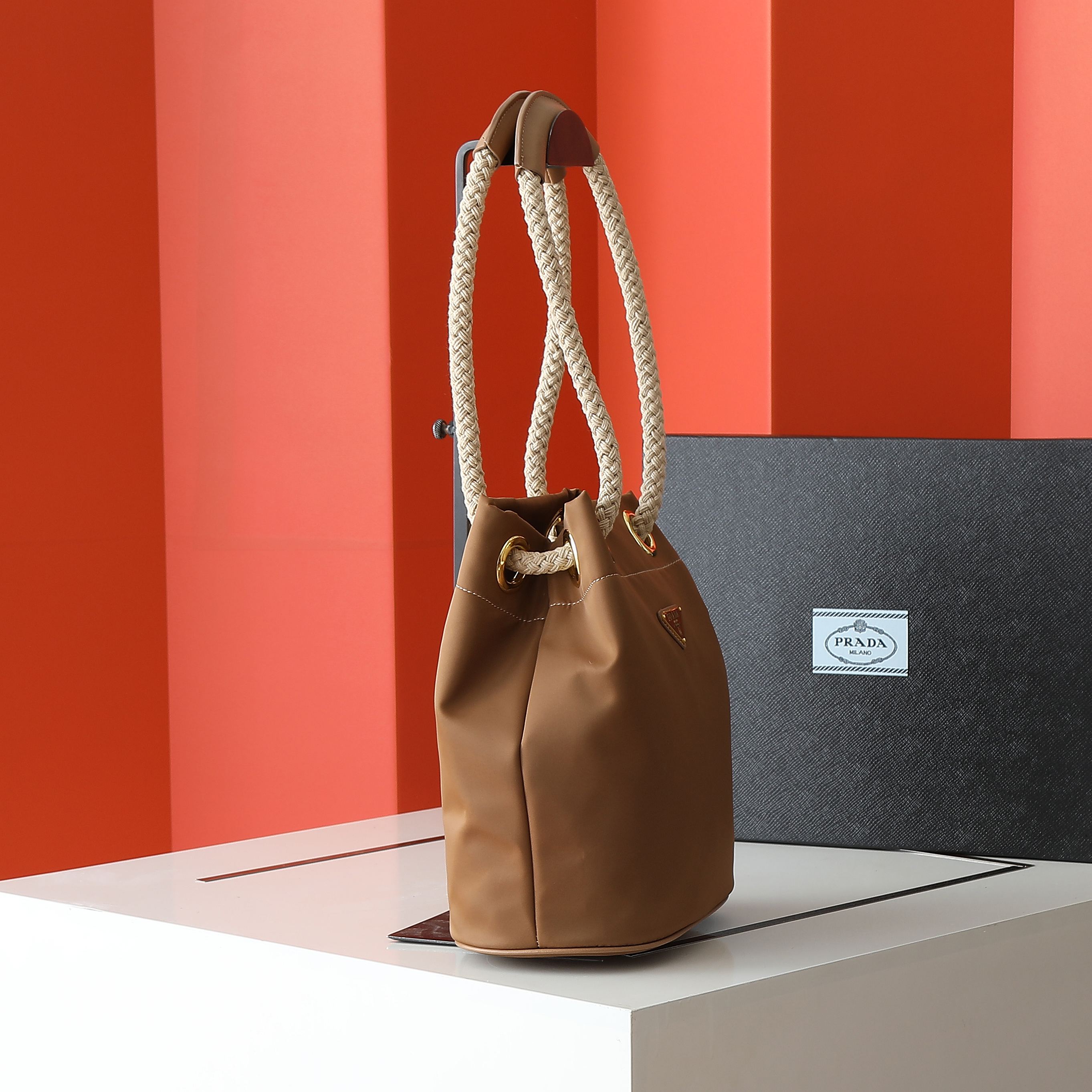 PRA Re-Nylon Bucket Bag AM25110646