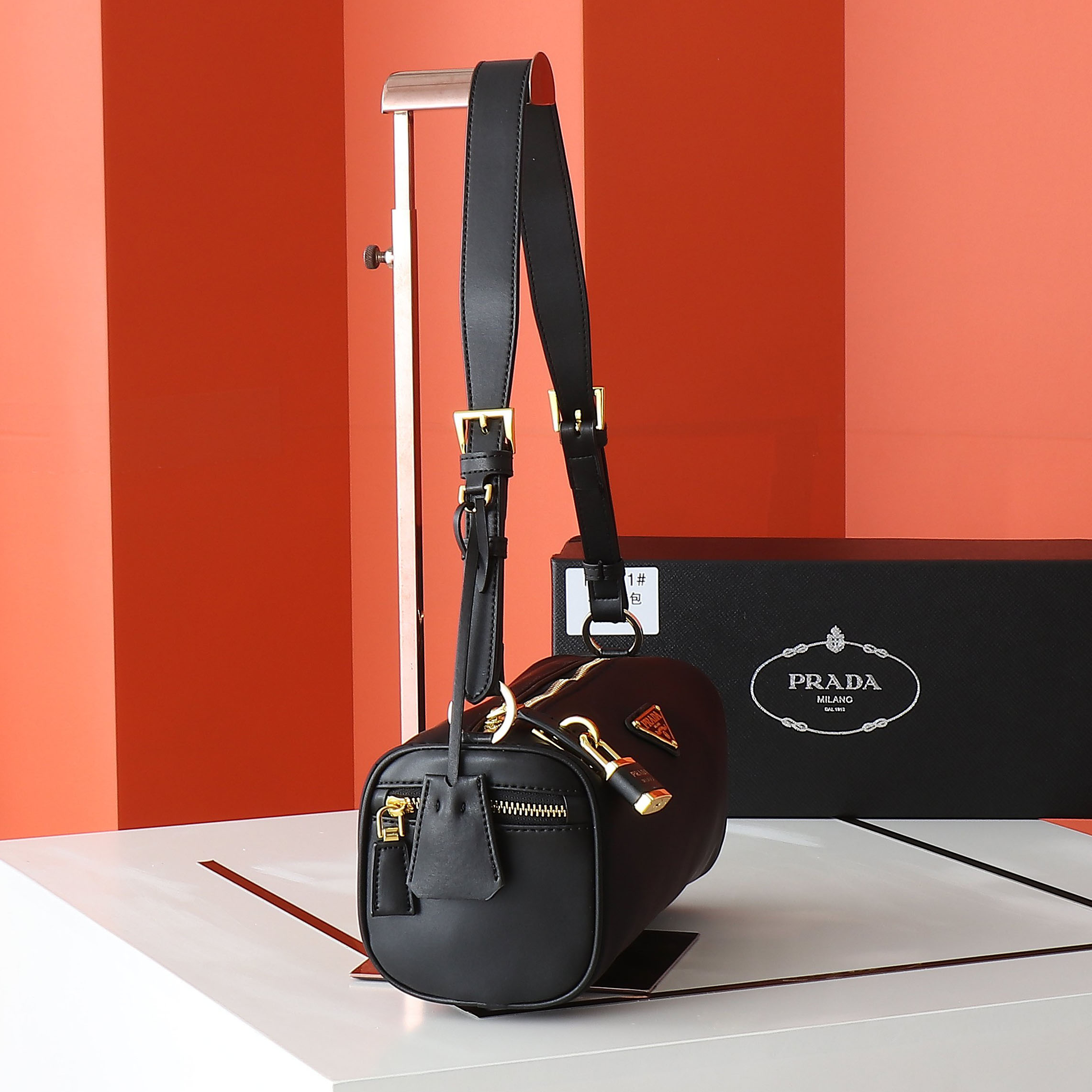 PRA Tessuto Locker Shoulder Bag - Small  XX25110713