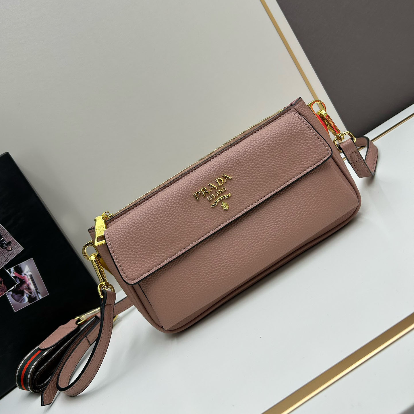 PRA Classic Flap Shoulder Bag AM25110659