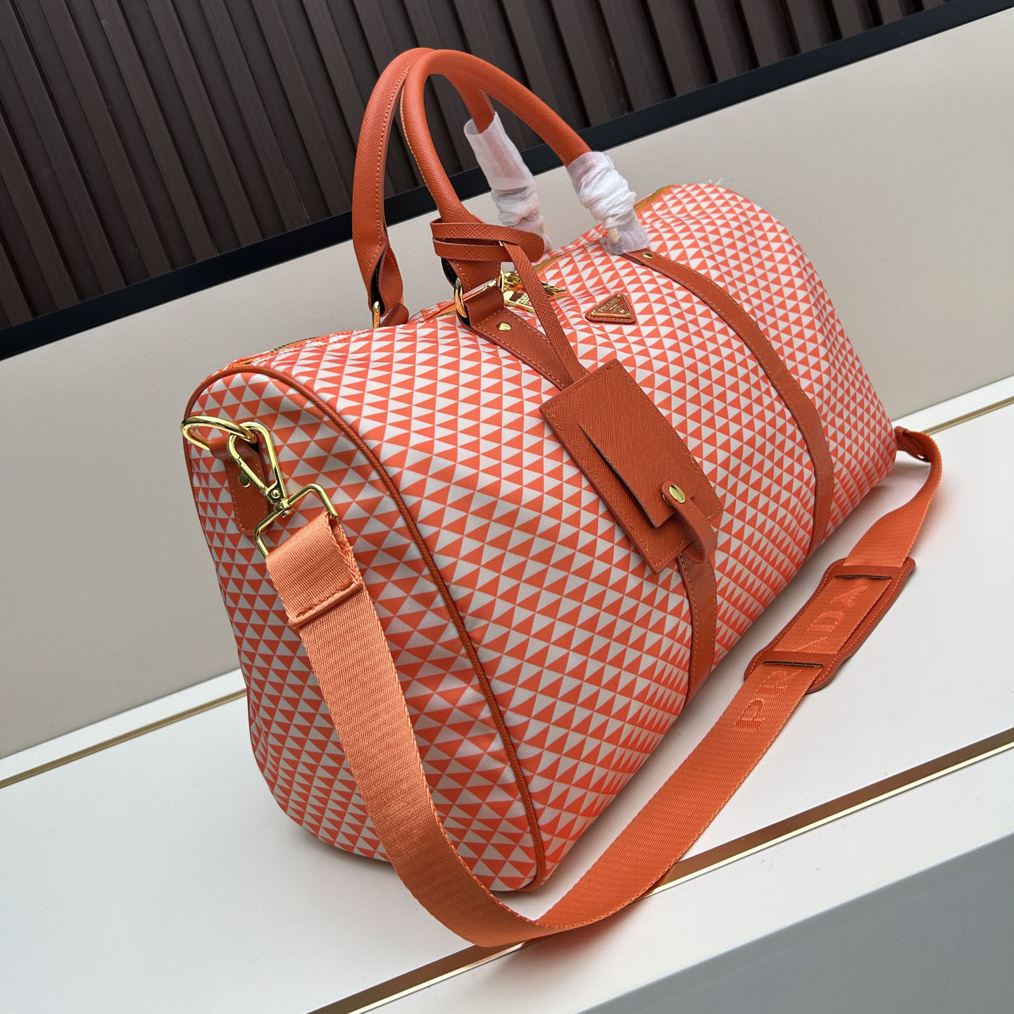 PRA Printed Nylon Travel Bag AM25110656