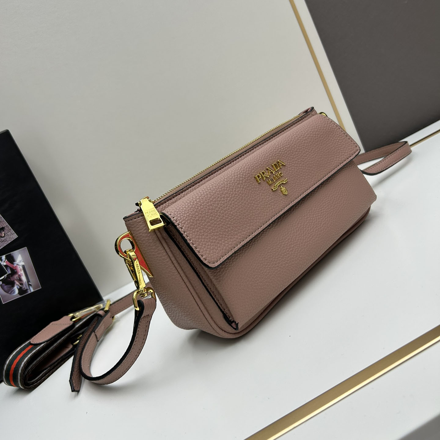 PRA Classic Flap Shoulder Bag AM25110659