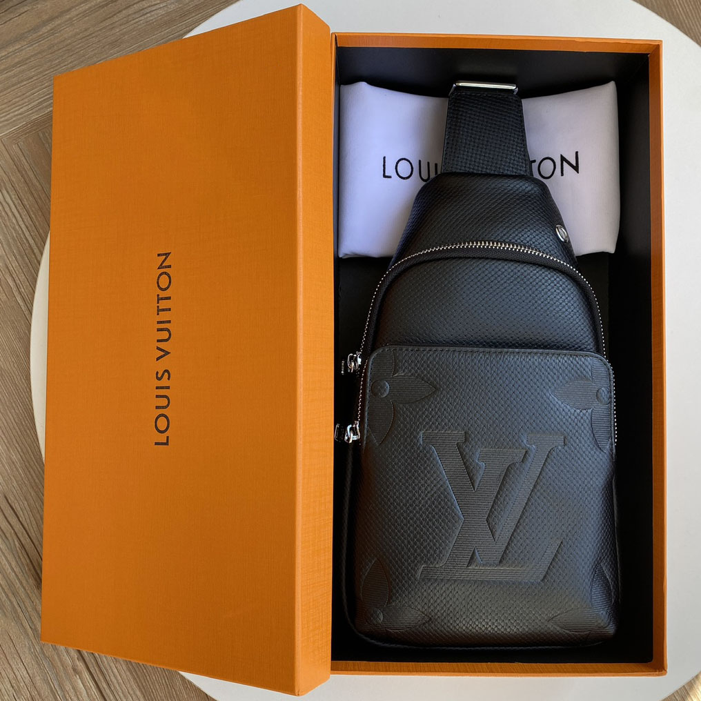 LV Classic Logo Embossed Men's Crossbody Bag NG110904