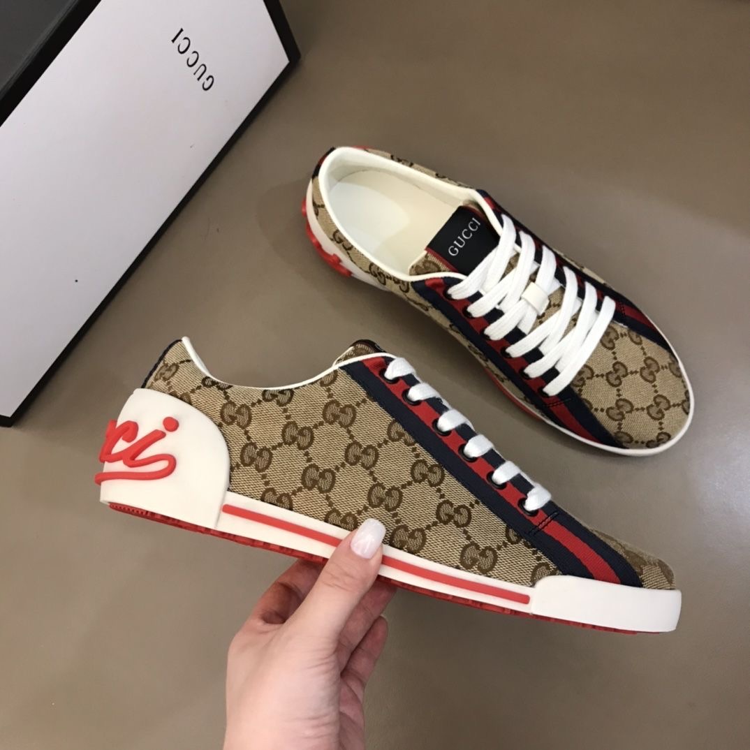 GG Canvas Web Stripe Sneakers YV25110901