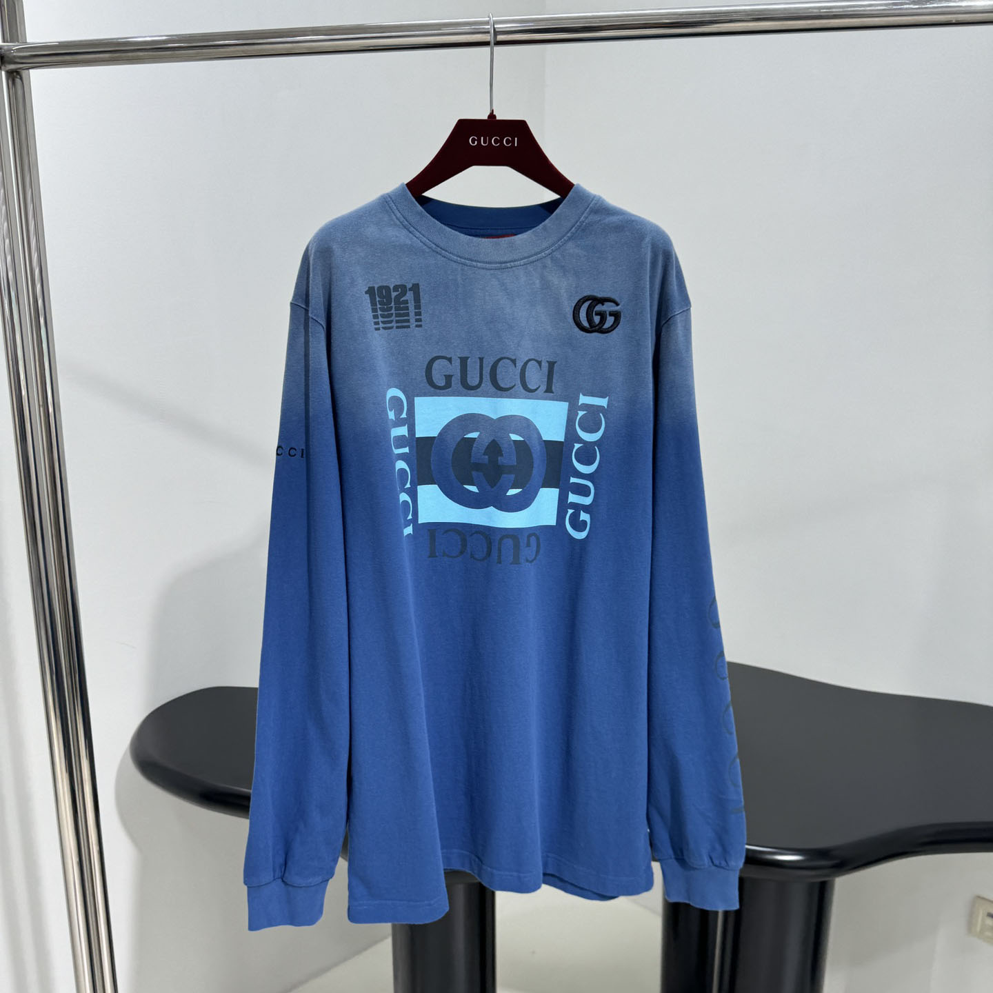 GG Women's Blue Gradient Long-Sleeve Sweatshirt NG111021