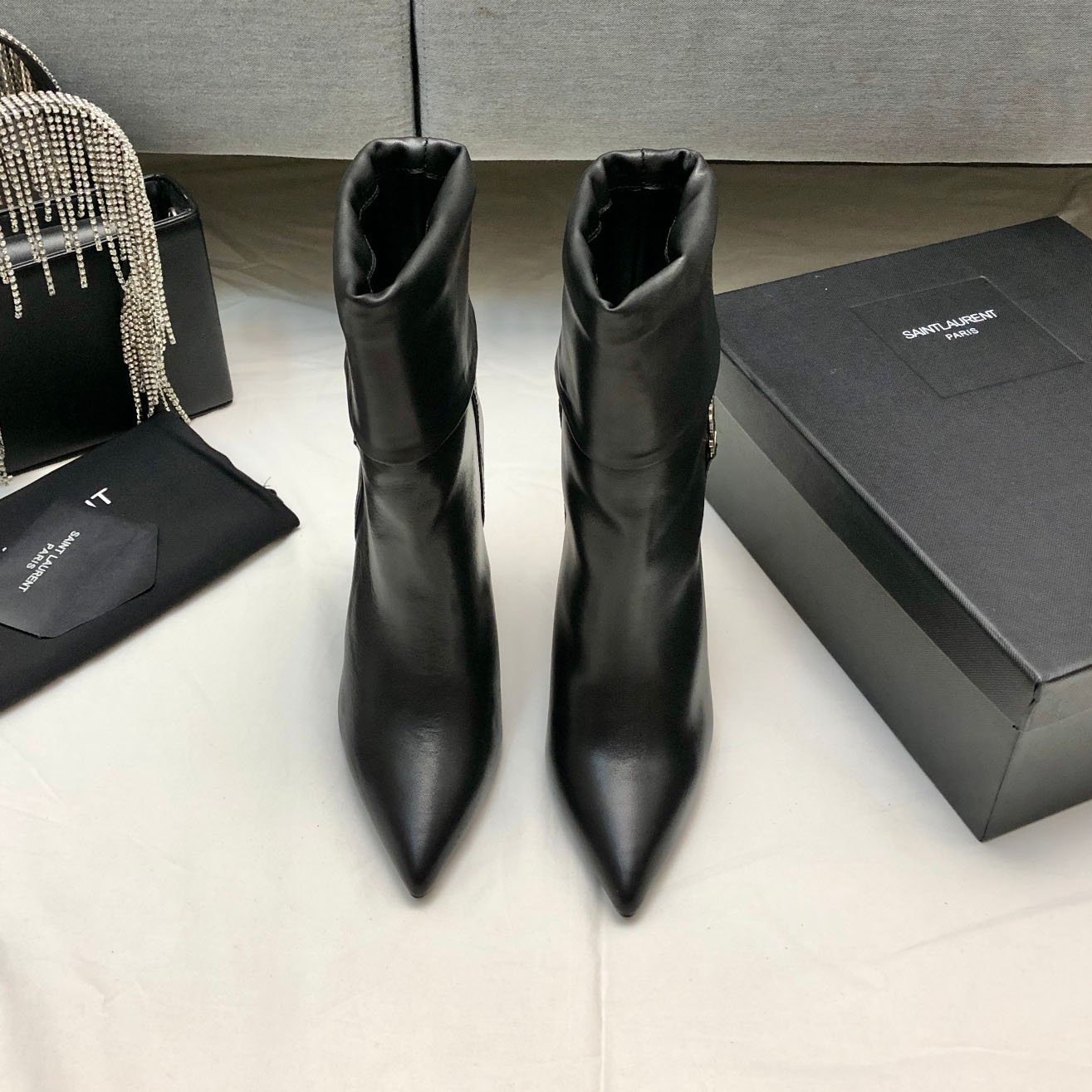 YSL Side Zipper Ankle Boots NG070701