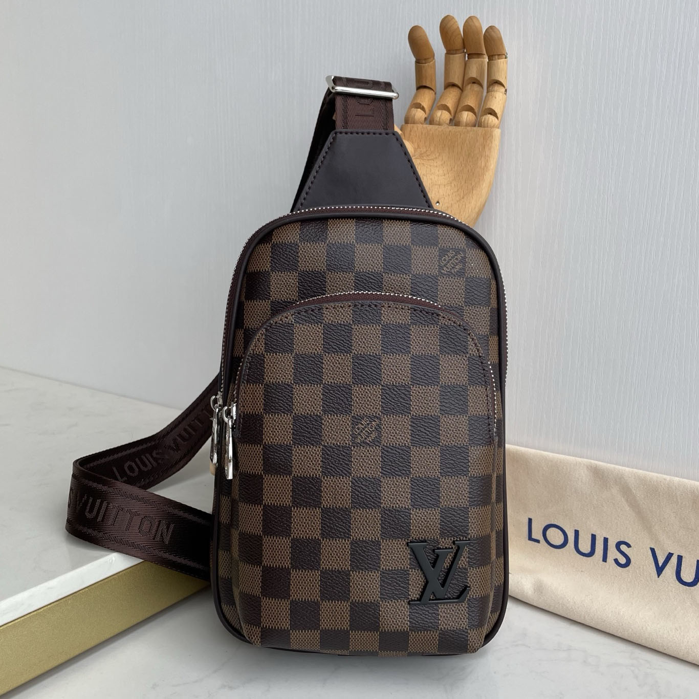 LV Men's Classic Damier Crossbody Bag NG101013