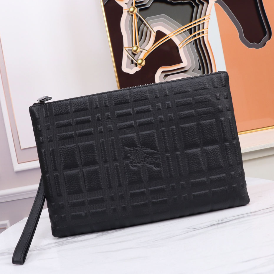 Bur Men's War Horse Logo Embossed Clutch Bag NG101004