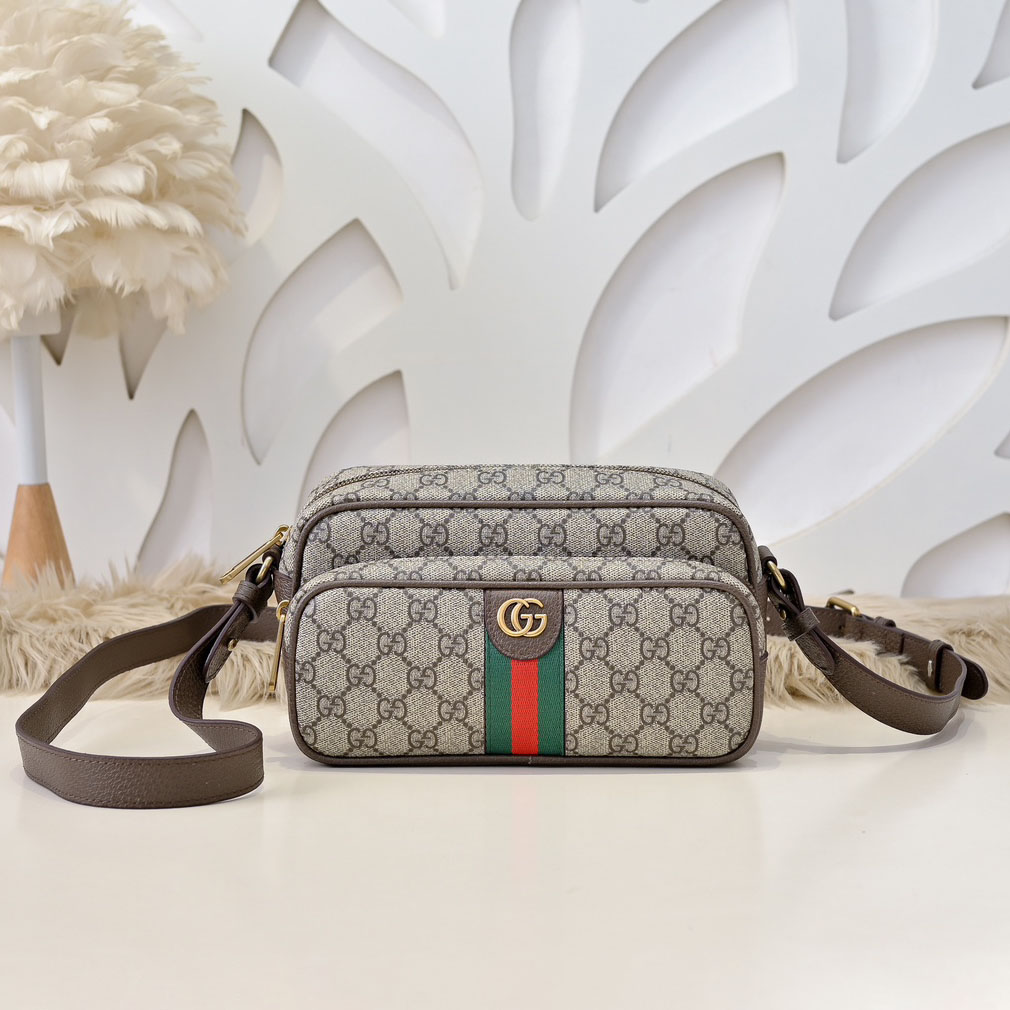 GG Men's Classic Double G Jacquard Crossbody Bag NG101035