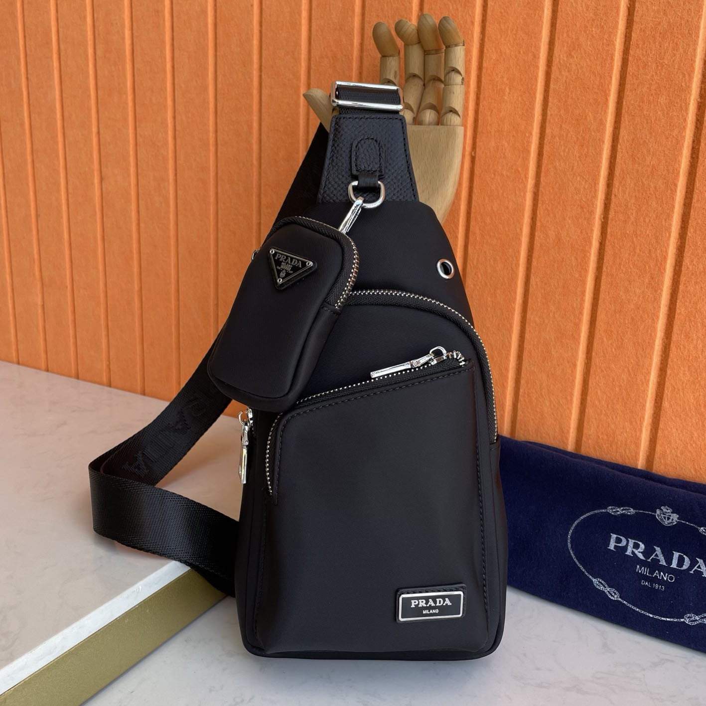 PRA Men's Nylon Crossbody Bag NG101014