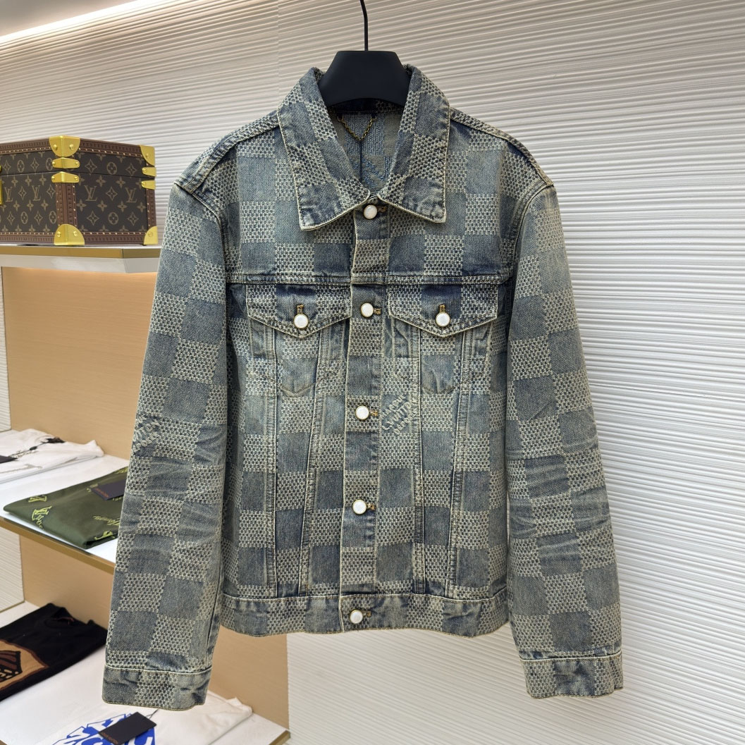 LV Men's Damier Denim Jacket NG111101