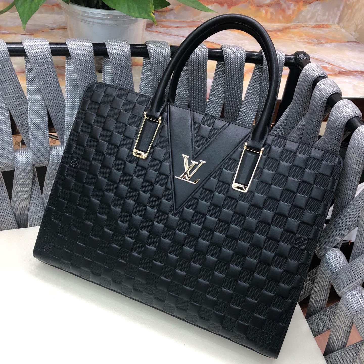 LV Men's Business Casual Briefcase NG101003