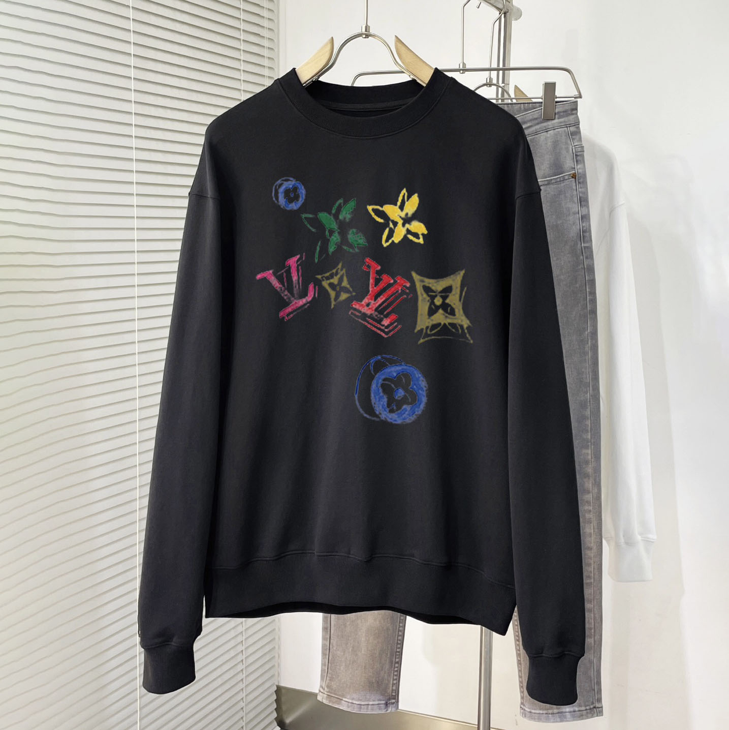 LV Men's Casual Crew Neck Sweatshirt NG070716