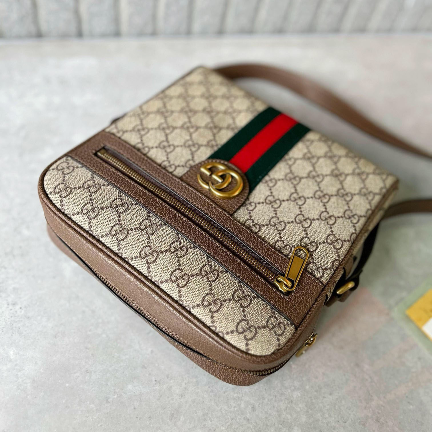 GG Men's Double G Jacquard Crossbody Bag NG101010