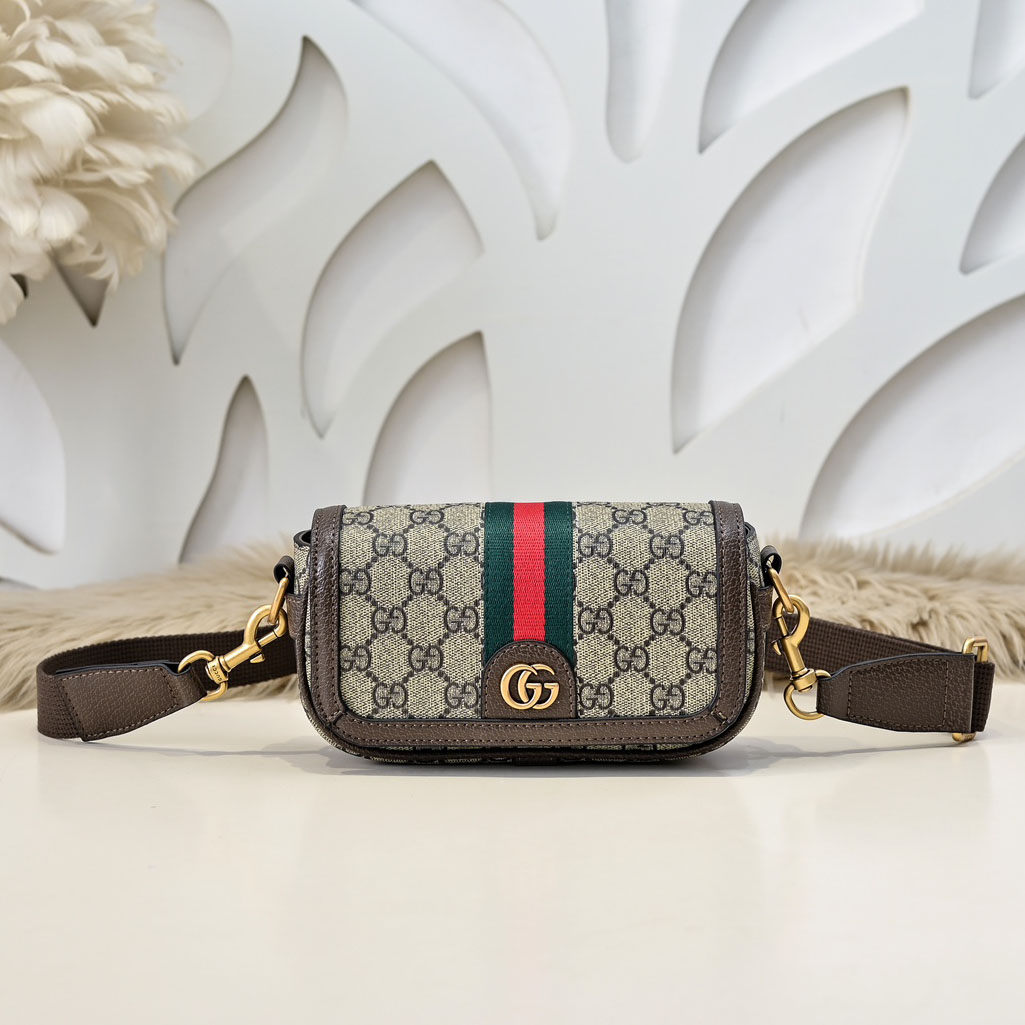 GG Men's Double G Jacquard Crossbody Bag - Small NG101610