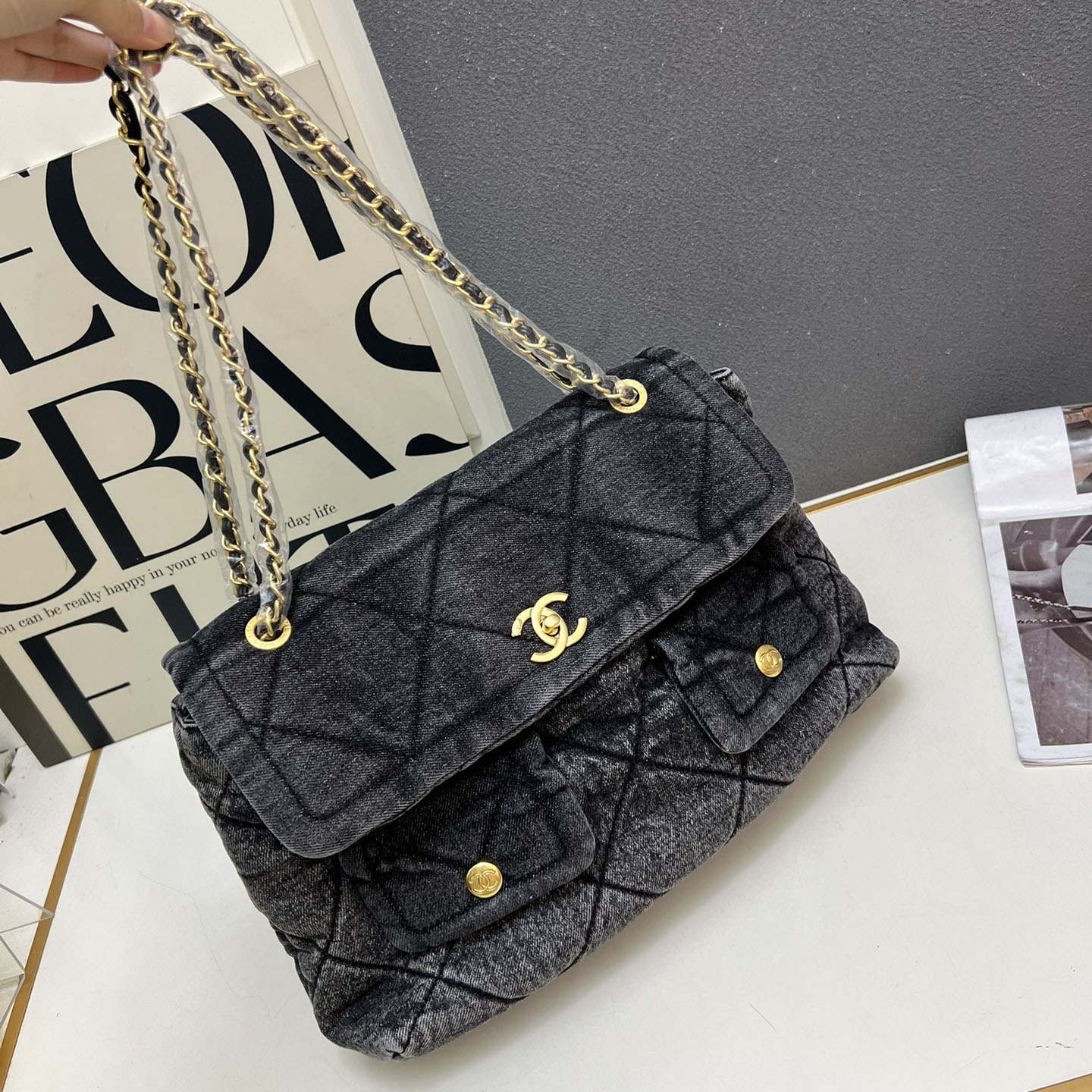 CH Denim Chain Bag NG101714