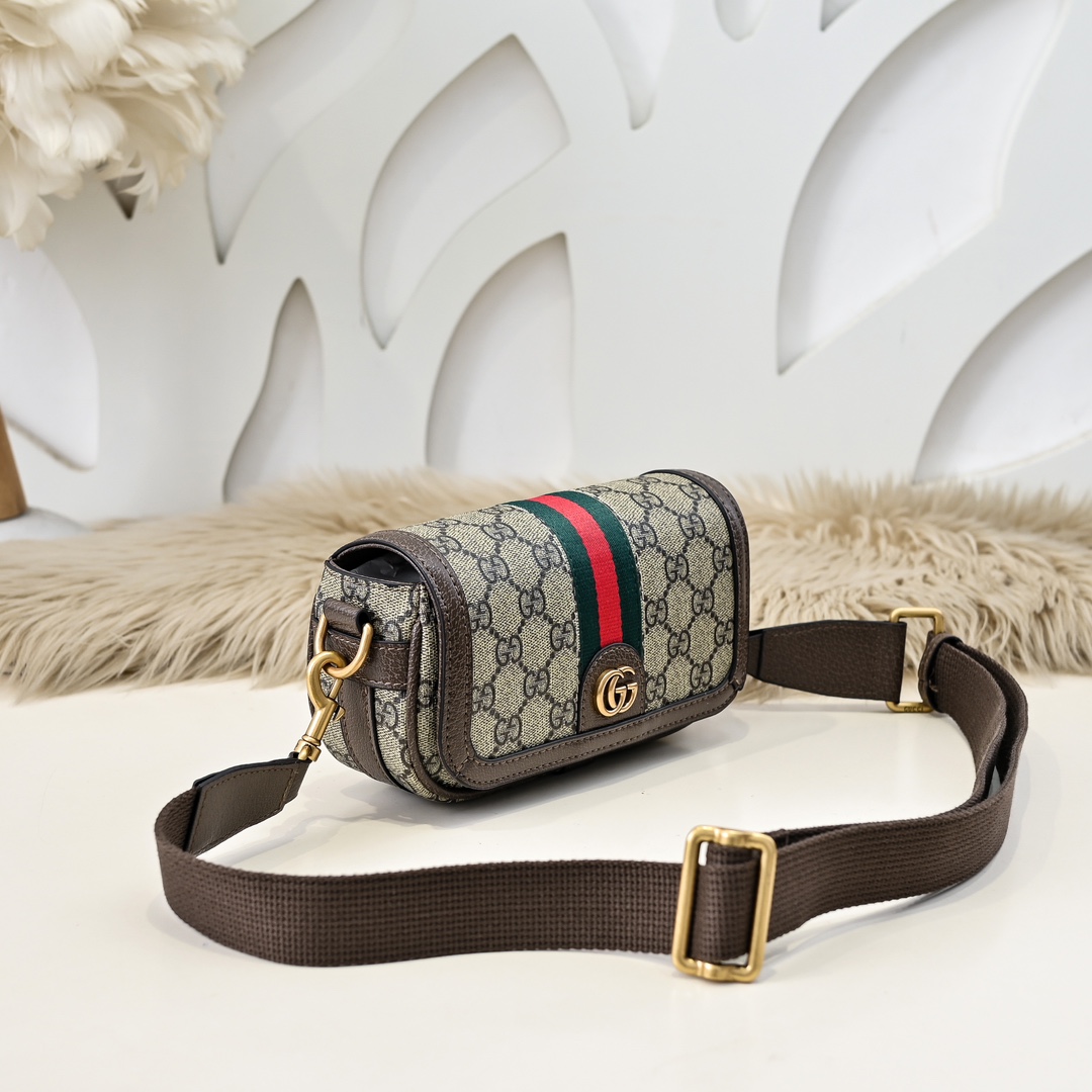 GG Men's Double G Jacquard Crossbody Bag - Small NG101610