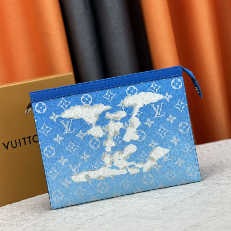 LV Men's Sky Blue Cloud Clutch NG101739