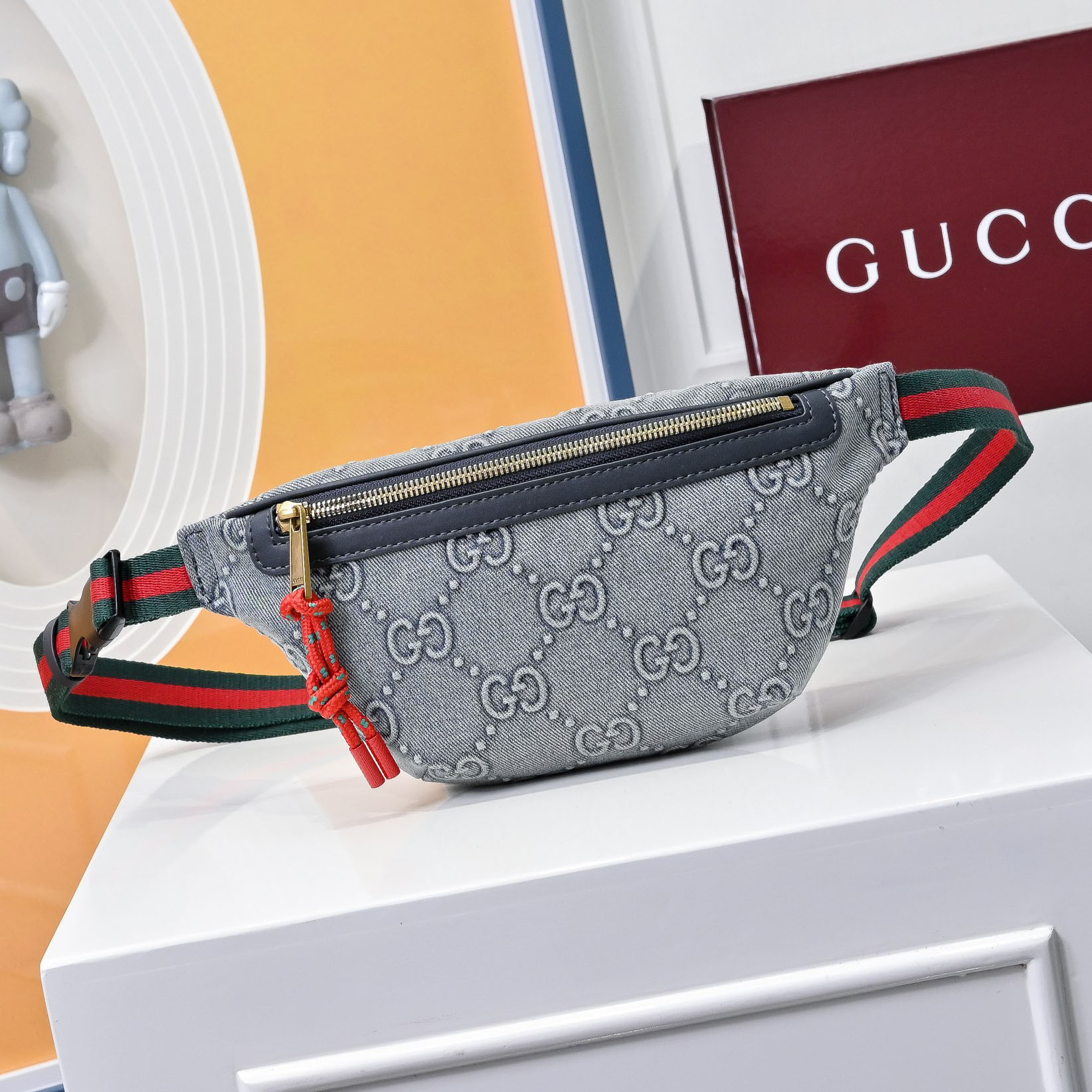 GG Men's Denim Chest Bag NG101749