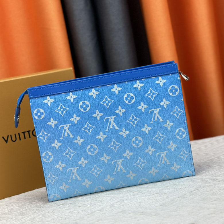 LV Men's Sky Blue Cloud Clutch NG101739