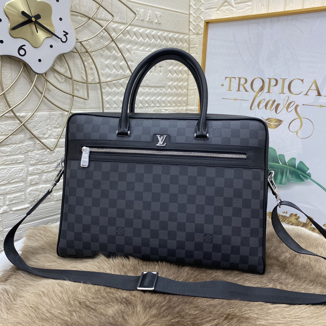 LV Men's Classic Damier Ebene Briefcase NG101735