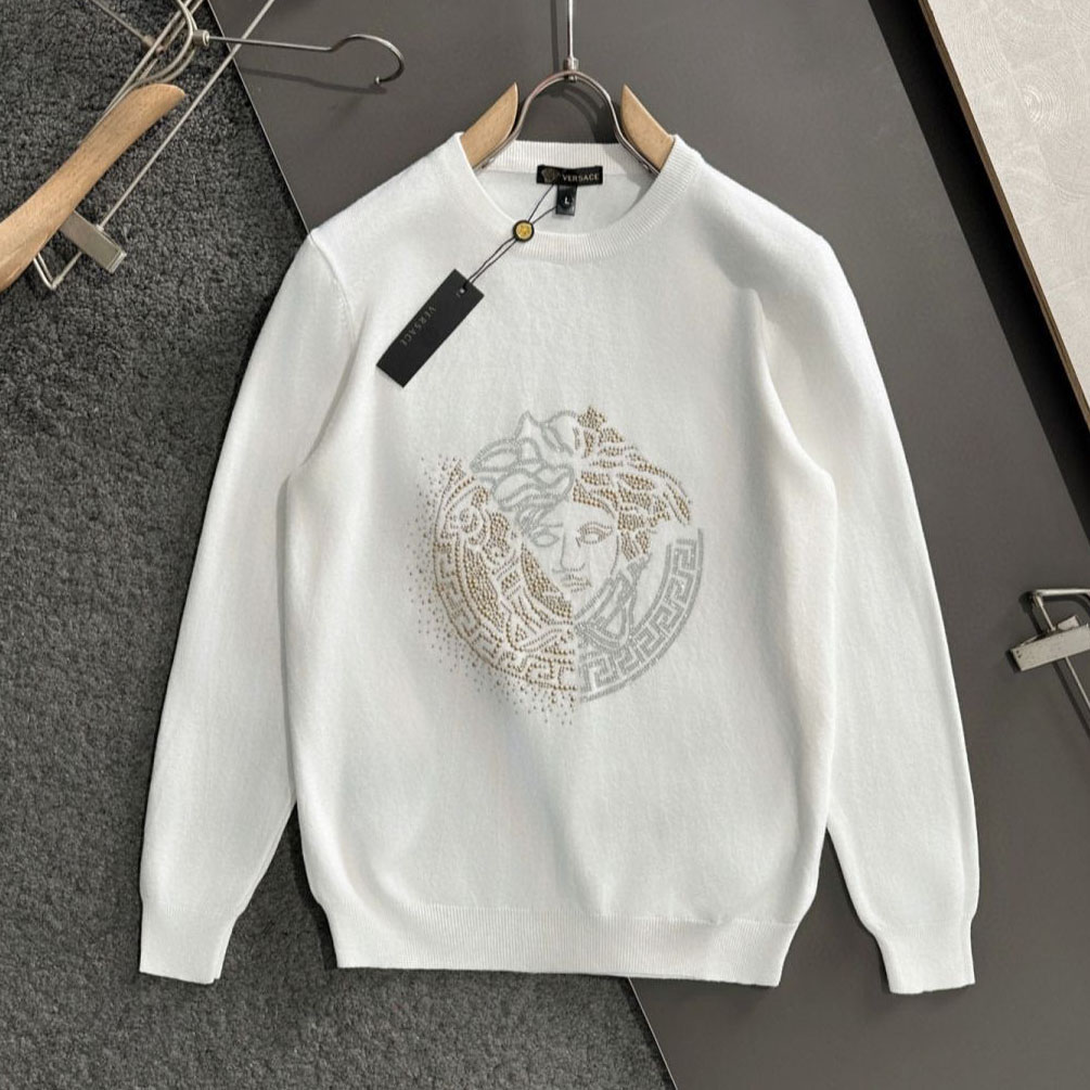 Vs Men's Medusa Head Logo Knit Sweatshirt NG551008