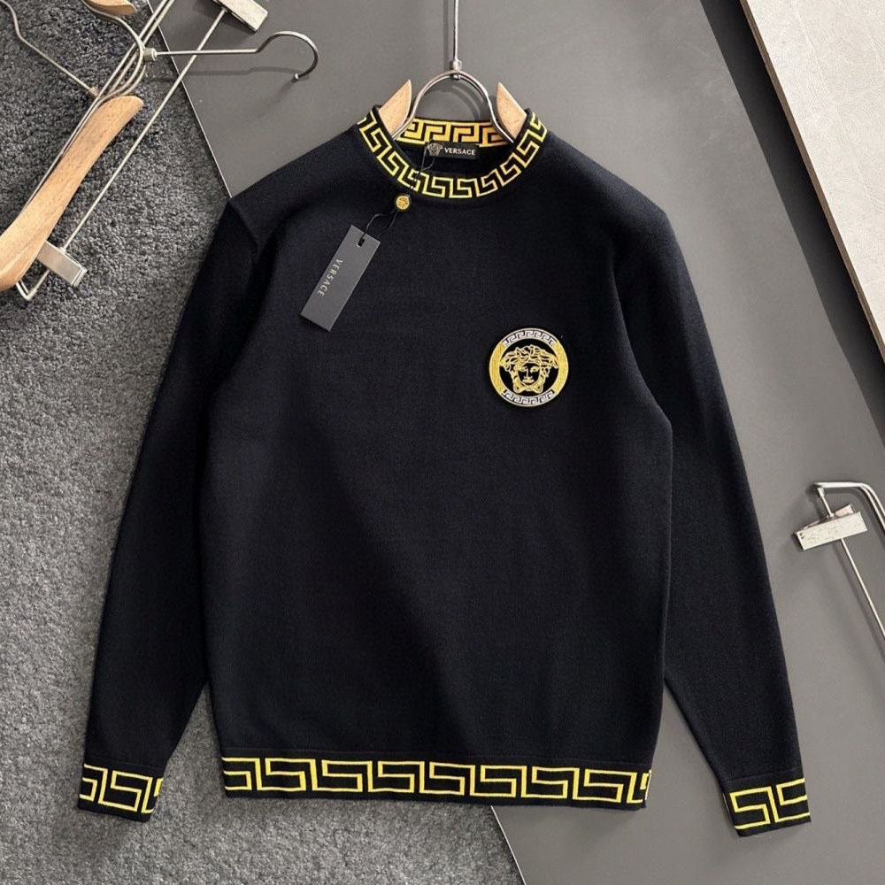 Vs Men's Medusa Head Logo Knit Sweater NG551005