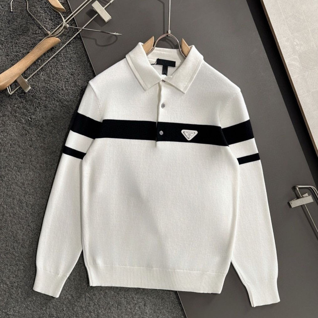 PRA Men's Classic Collared Knit Sweater NG551003