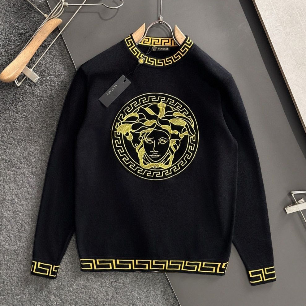 Vs Men's Medusa Head Logo Knit Sweater NG551006